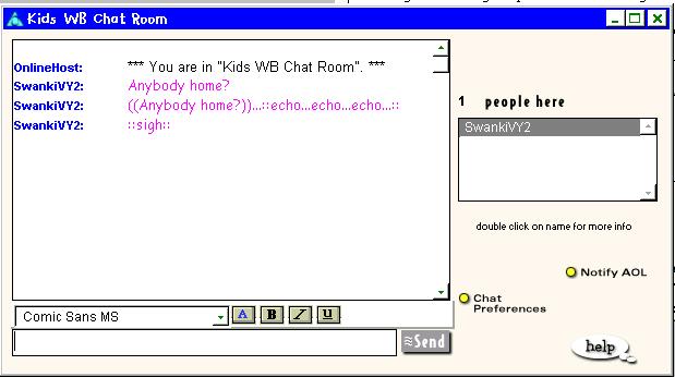 AOL Chat Room (High School w/ money & Intro to Dance Team ...